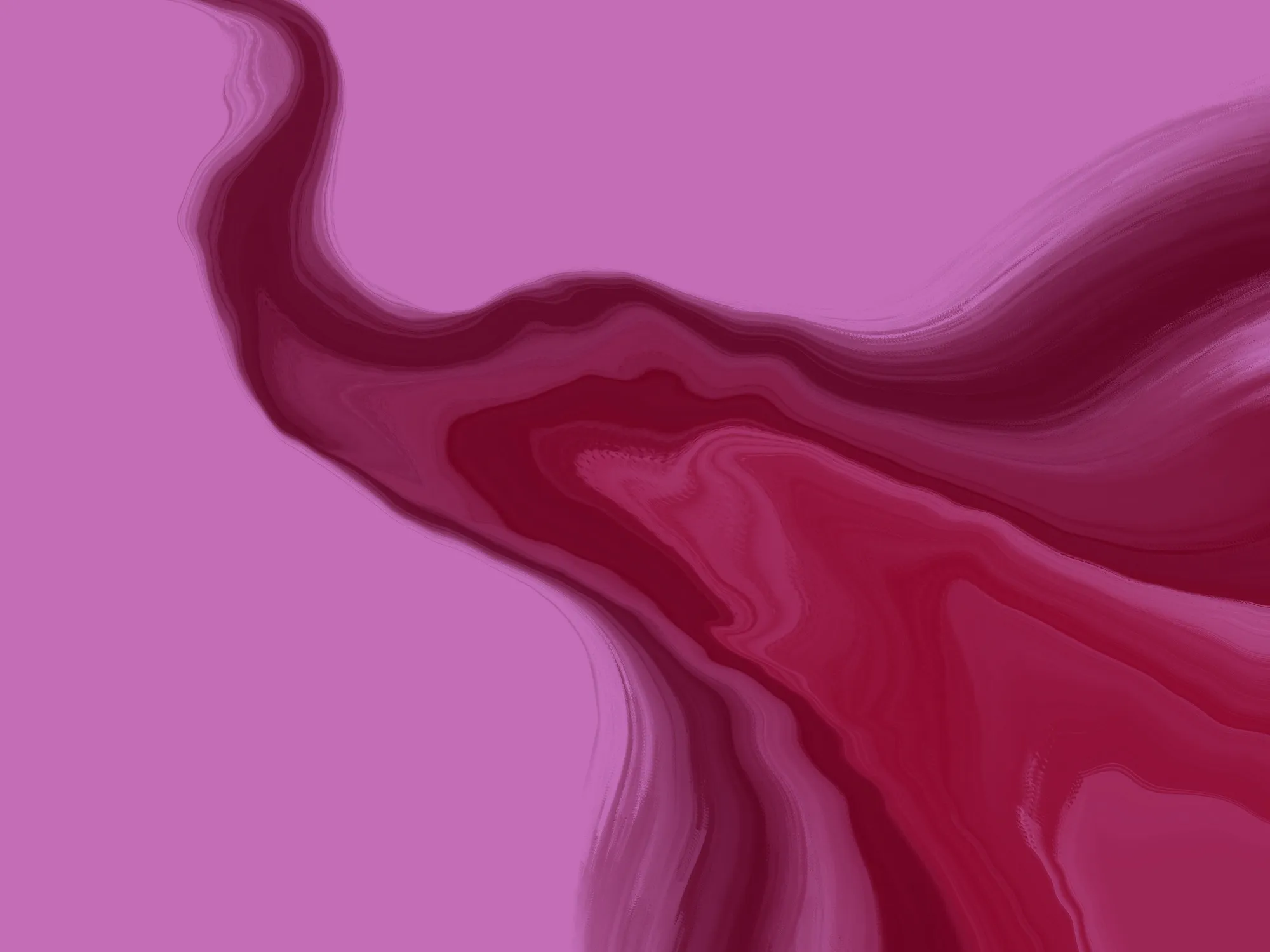 River delta, 2023. Digital art made with Procreate.