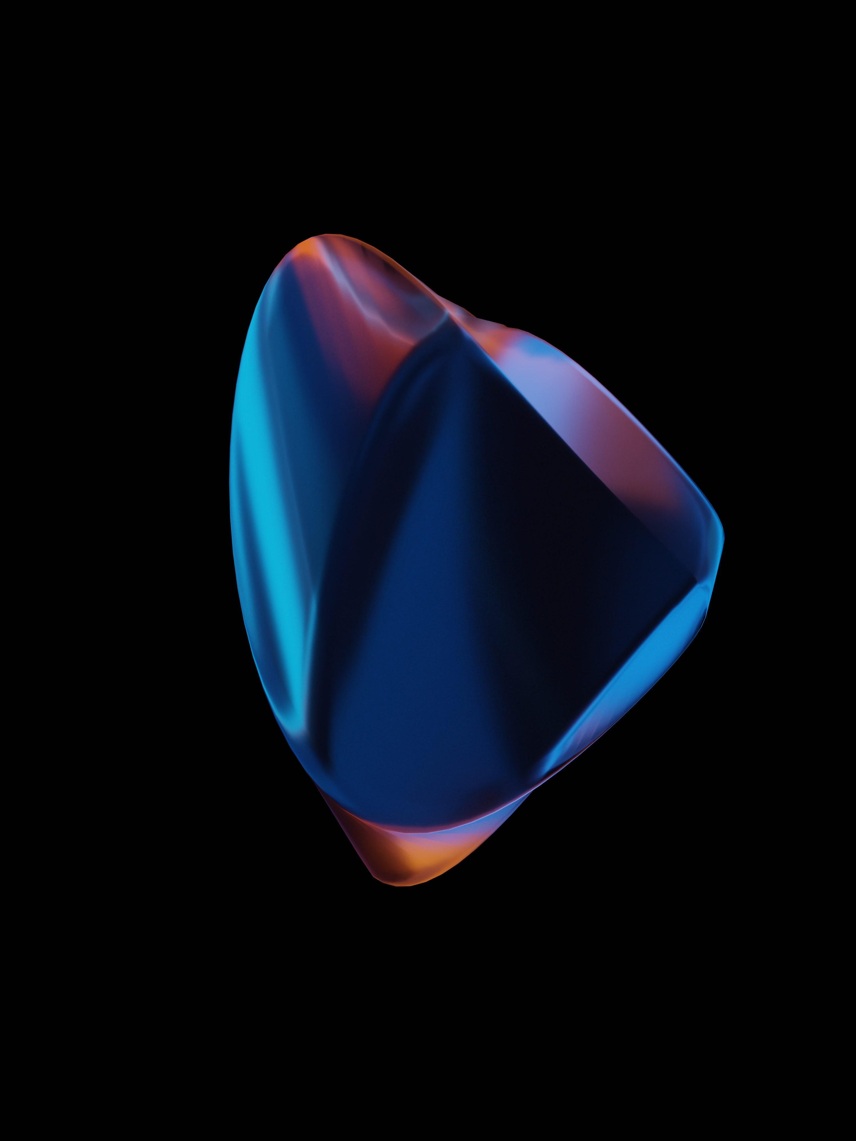 Smooth crystal, 2021. Digital art made with Blender.
