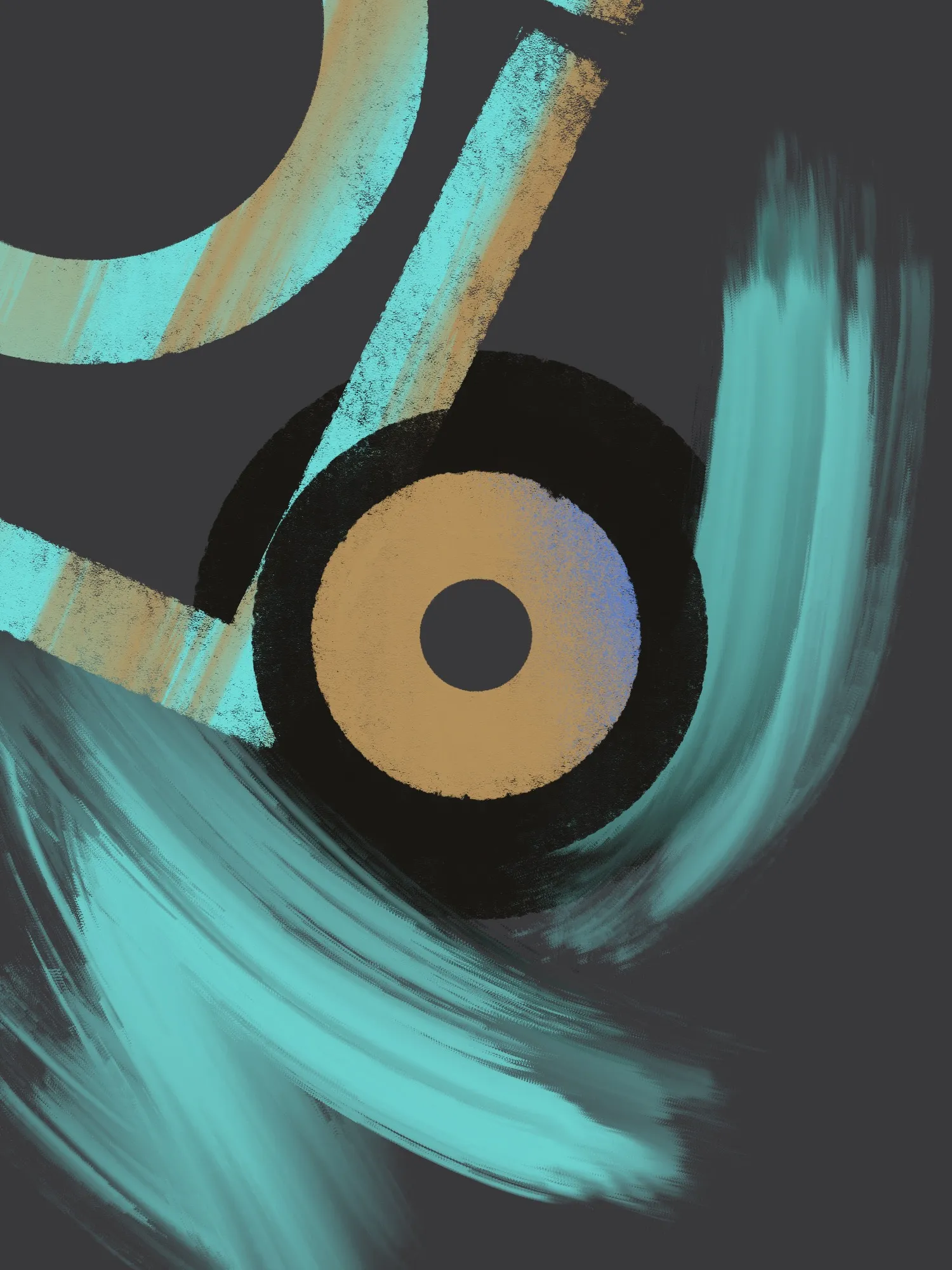 Stride, 2023. Digital art made with Procreate.