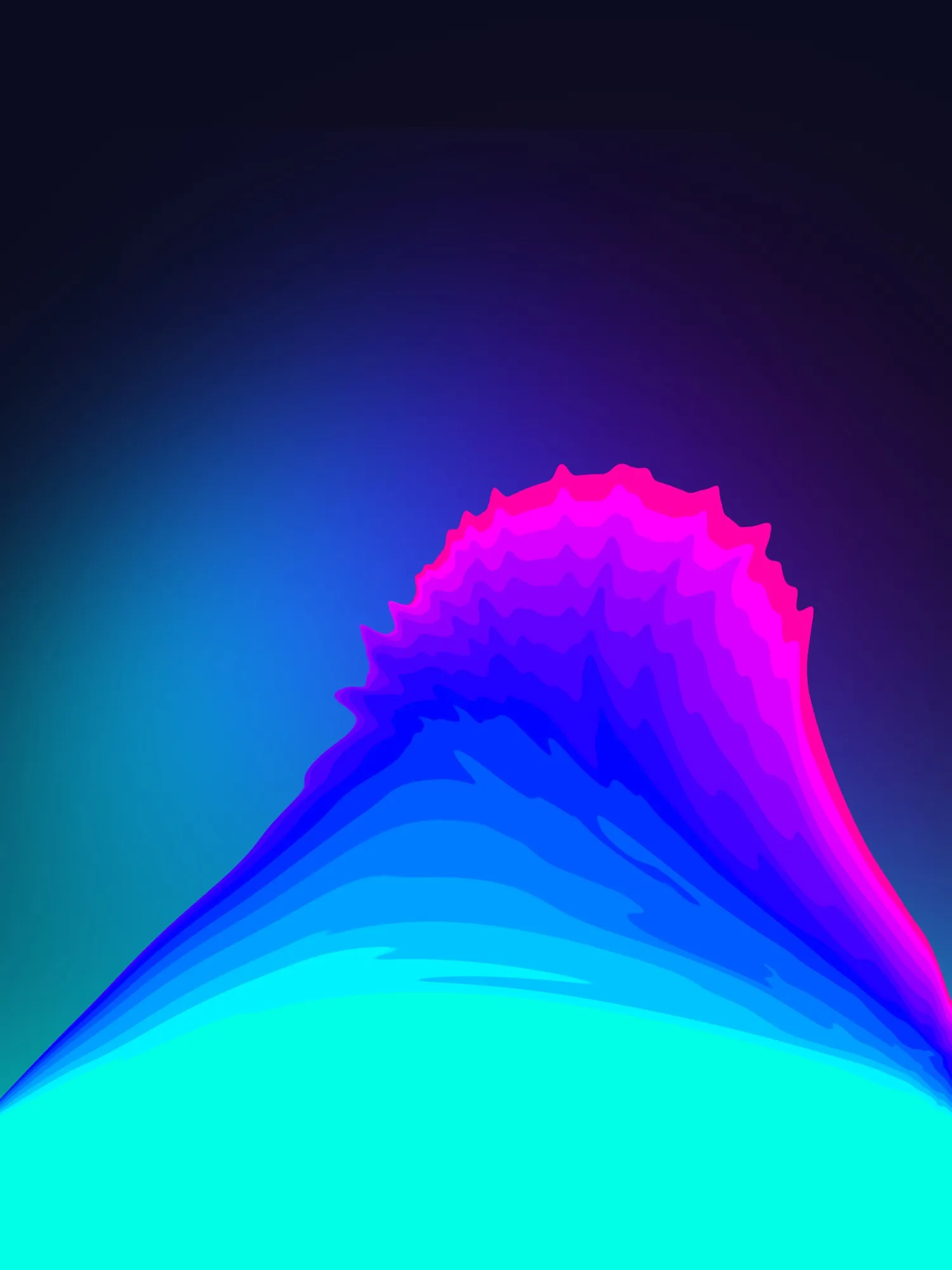 Wave, 2023. Digital art made with Procreate.