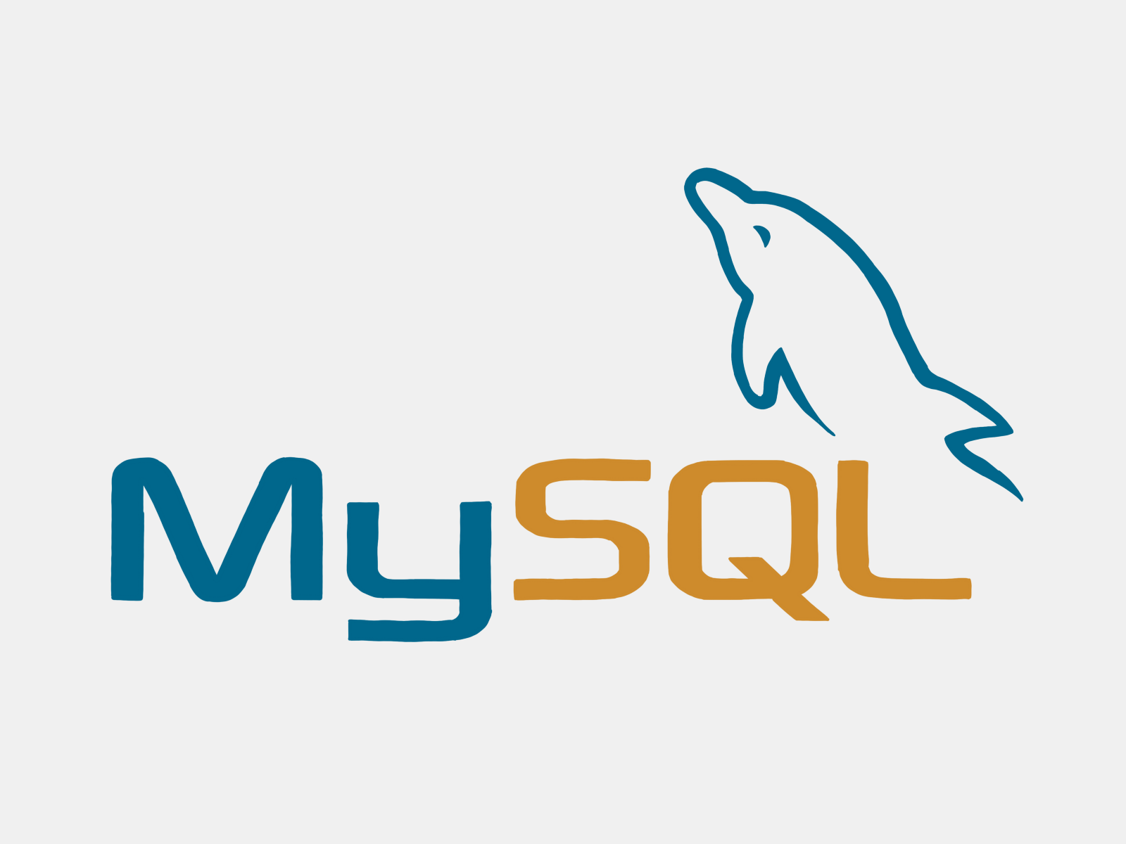 An illustration of the MySQL logo.