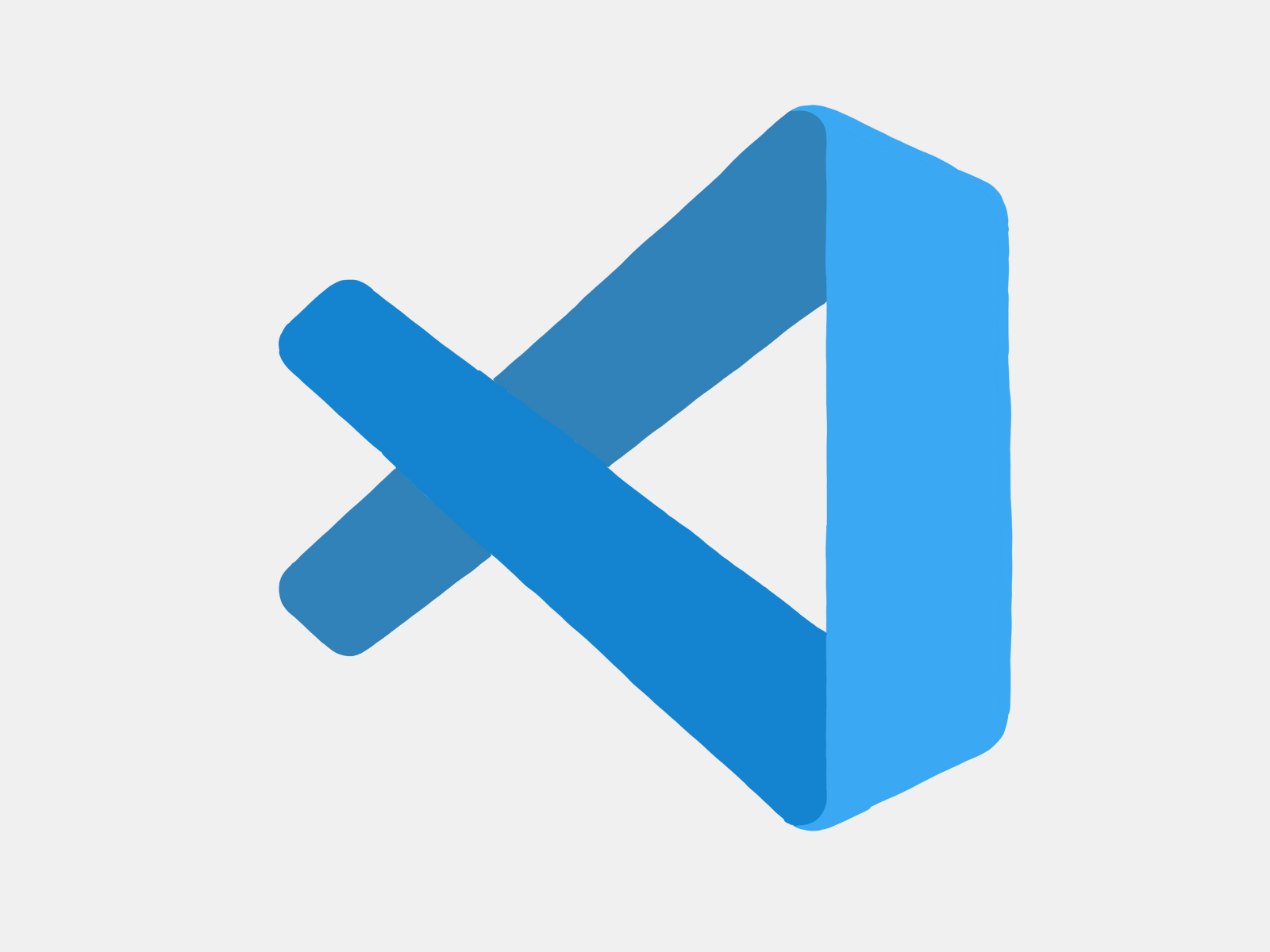 An illustration of the VS Code logo.